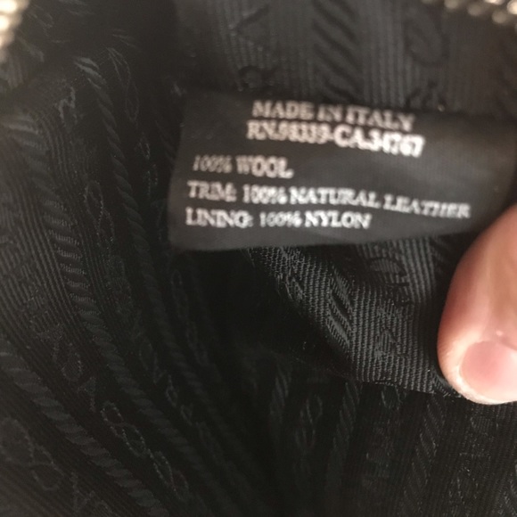 Prada grey fabric and leather satchel - Picture 5 of 5